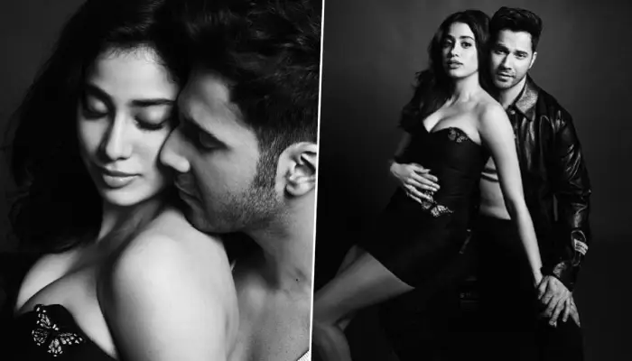 Janhvi Kapoor And Varun Dhawan | janhvi kapoor and varun dhawan turn up the romance viral hot photoshoot sets the internet ablaze