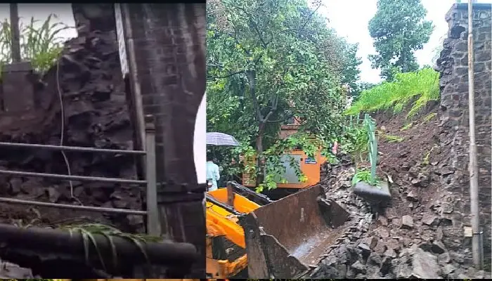 Kolhapur News | kolhapur khasbag ground wall collapsed one woman died rain