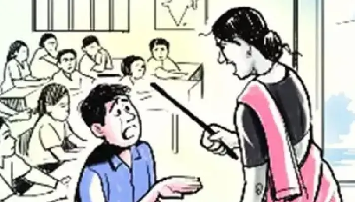  Pune Crime News | The teacher beat the boy with a steel rod after he rang the bathroom door