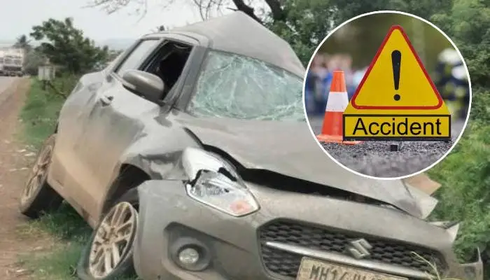 Pune Accident News | car collides with container on chakan shikrapur road two youths died on the spot