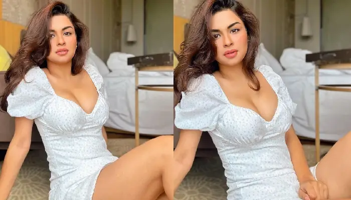Avneet Kaur | avneet kaur sets social media ablaze in a white cut out dress actresss hotness raises the temperature watch video