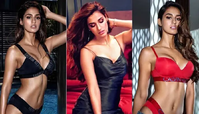 Disha Patani | disha patani sets social media ablaze again in a red bikini actress hotness leaves users awestruck