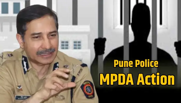 Pune Police MPDA Action | MPDA's action against the stubborn criminal in Ambegaon area! 92nd posting action by Police Commissioner Ritesh Kumar