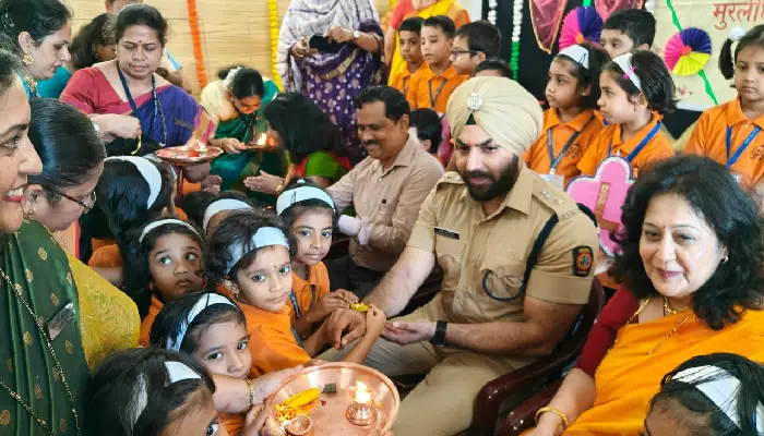 Pune News | Rakshabandhan: Pune Deputy Commissioner of Police Sandeep Singh Gill interacted with students