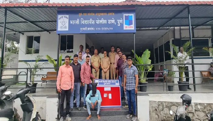 Pune Crime News | Bharati Vidyapeeth police arrests youth from foreign state for carrying pistol during Ganeshotsav, seizes pistol along with 3 cartridges