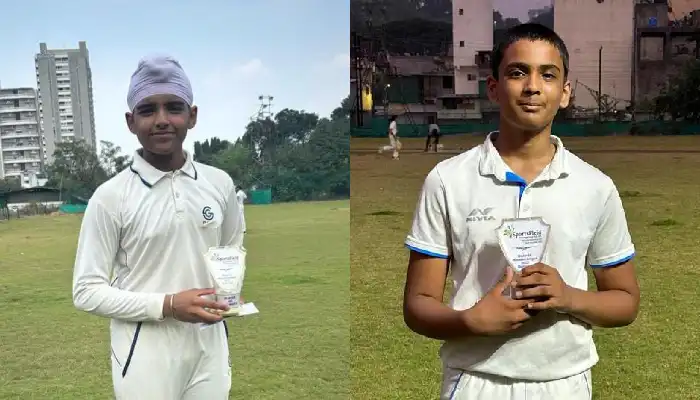 2nd "Sportsfield Monsoon League" Under 14 Boys Cricket | NSFA team's winning quartet; Winning performance of Nimbalkar Sports Academy
