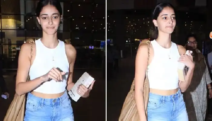Ananya Panday Airport Look | ananya pandey spotted at the airport see her casual look in pics marathi news