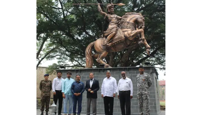 Chandrakant Patil Visit Bajirao Peshwa Statue