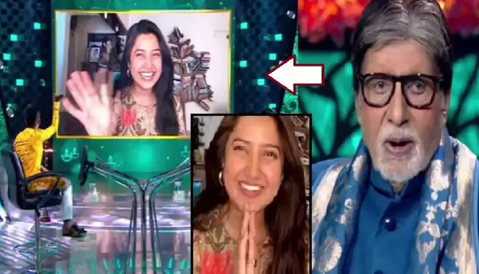 Prajakta Mali Viral Video | amitabh bachchan dials video call to actress prajakta mali to speak with her fan video viral
