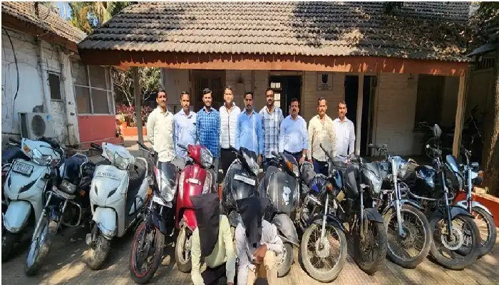 Pune Police Crime Branch News | Pune: Crime branch arrested two vehicle thieves, seized 6 motorcycles