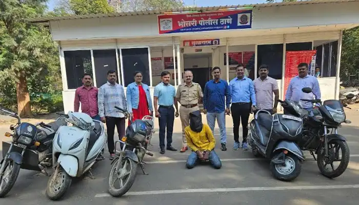 Pune Pimpri Chinchwad Crime News | Bhosari police arrested the accused who stole a bike and burglarized a house in Pimpri Chinchwad area, confiscated valuables worth 3 lakhs