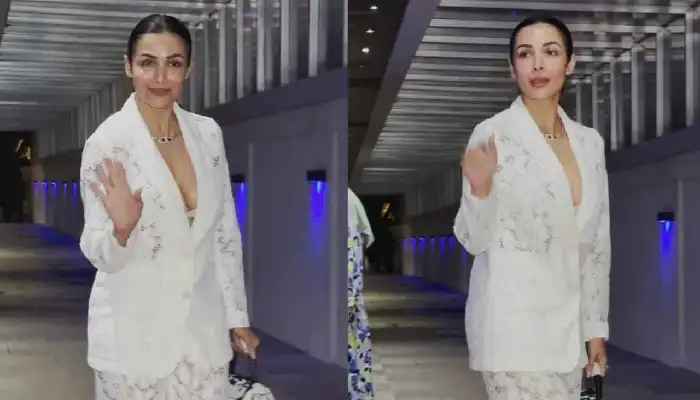 Malaika Arora Bossy Look | malaika arora sizzling white suit pant bossy look viral arjun kapoor girlfriend