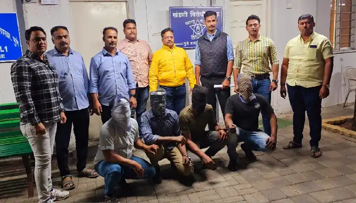 Pune Pimpri Chinchwad Crime News | After killing in Mumbai, the dead body was dumped in Mulshi area, four accused were arrested by anti-extortion squad two
