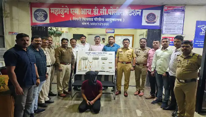 Pune Pimpri Chinchwad Crime News | Accused arrested on the wheel of a two-wheeler, Mahalunge police seizes Rs 29 lakhs in burglary case