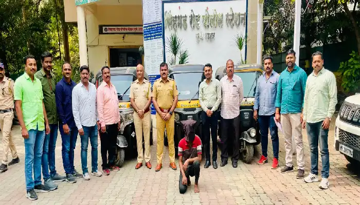 Pune Pimpri Chinchwad Crime News | Sinhagad Police arrests rickshaw-stealing inn criminal, seizes three rickshaws
