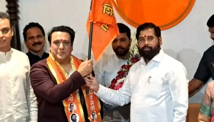Govinda Joins Shivsena Eknath Shinde | govinda joins shiv sena eknath shinde will contest election from north west mumbai against amol kirtikar uddhav thackeray leader marathi news