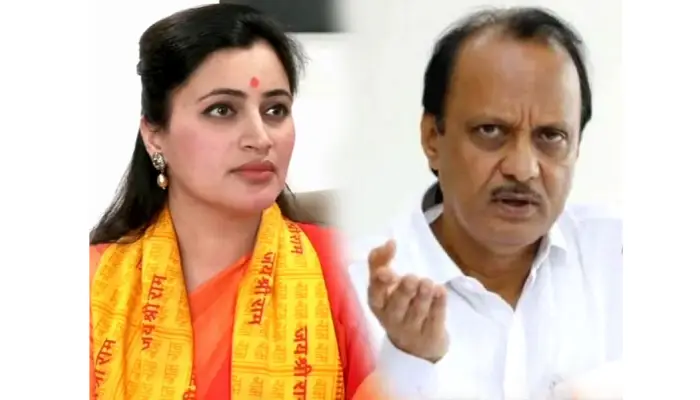 Ajit Pawar-Navneet Rana | Ajit Pawar disappeared from the banner of Amit Shah's meeting, NCP leaders were angry with Navneet Rana, the leader of the Pawar group in Pune said...