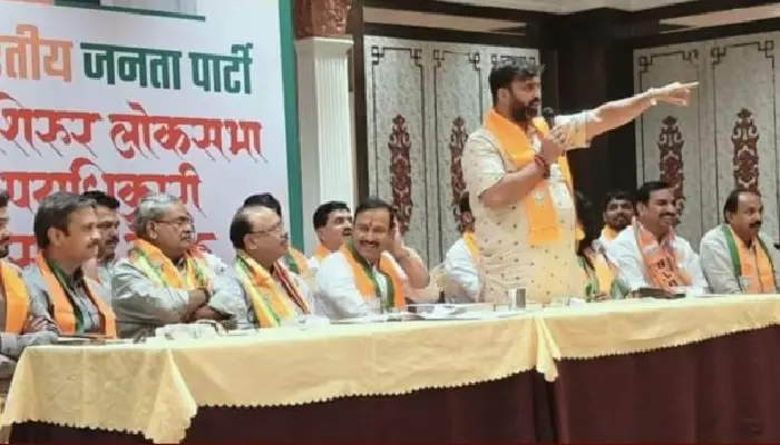 Mahesh Landge On Shirur Lok Sabha | It is my responsibility to give one lakh votes to Shivajirao Adhalrao Patil from Bhosari: Mahesh Landge (Video)