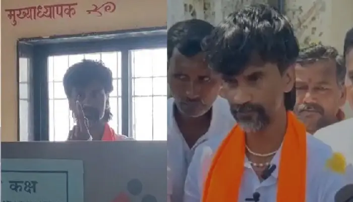 Manoj Jarange Patil | Jarange came and voted in an ambulance, appealed to the community, "Destroy the Maratha opposition in this election" (Video)