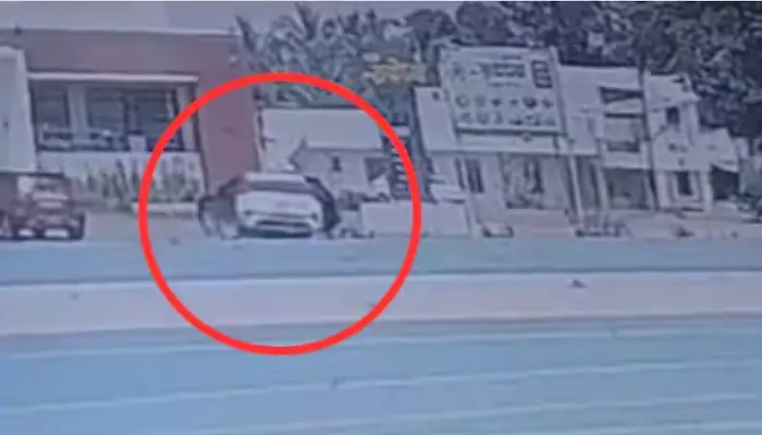 Junnar Pune Crime | Murder Due To Immoral Relationship, plotting to crush one under a car; 2 persons including woman arrested, incident captured on CCTV (Video)