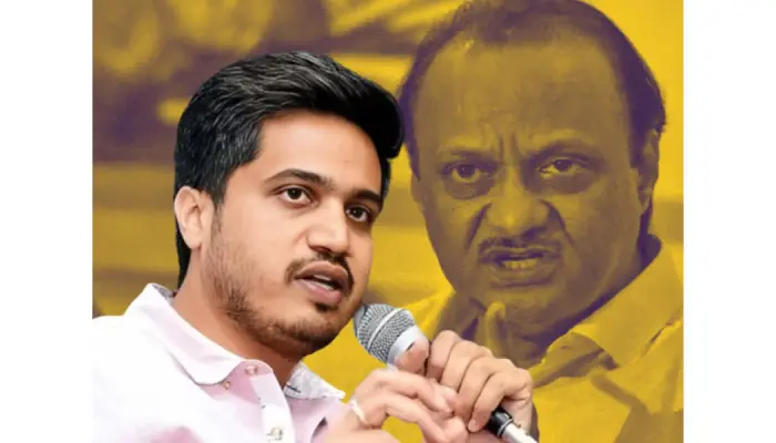 Rohit Pawar On Ajit Pawar | Rohit Pawar gave an accurate reply, "Sharad Pawar fell ill on purpose, Ajit Dad's idea is ridiculous"