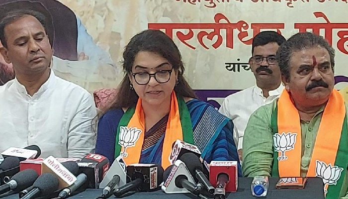 Shaina NC In Pune | The policies implemented by the Modi government have enabled the country's development and women's power - BJP National Spokesperson Shaina N. C.